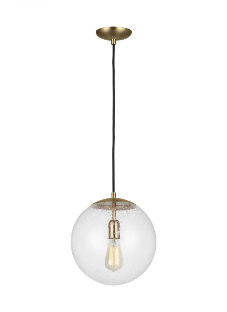 Visual Comfort Studio Leo Large Globe LED Pendant Satin Brass
