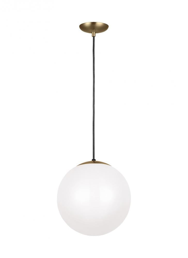 Visual Comfort Studio Leo Extra Large Globe Pendant Satin Brass