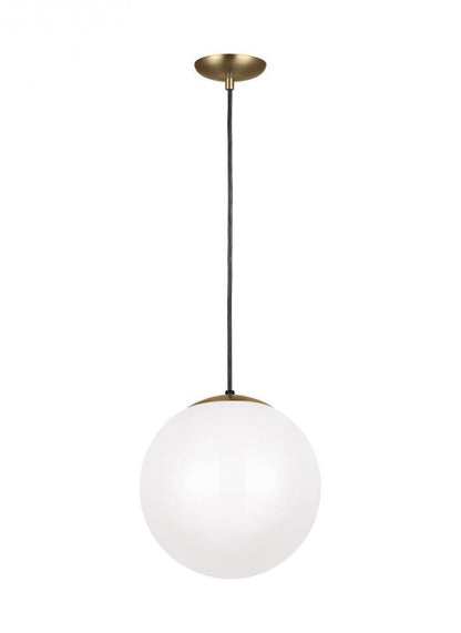 Visual Comfort Studio Leo Extra Large Globe Pendant Satin Brass