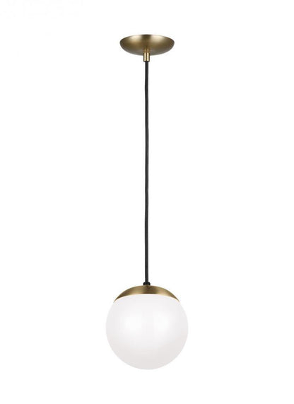 Visual Comfort Studio Leo Small Globe Pendant Satin Brass