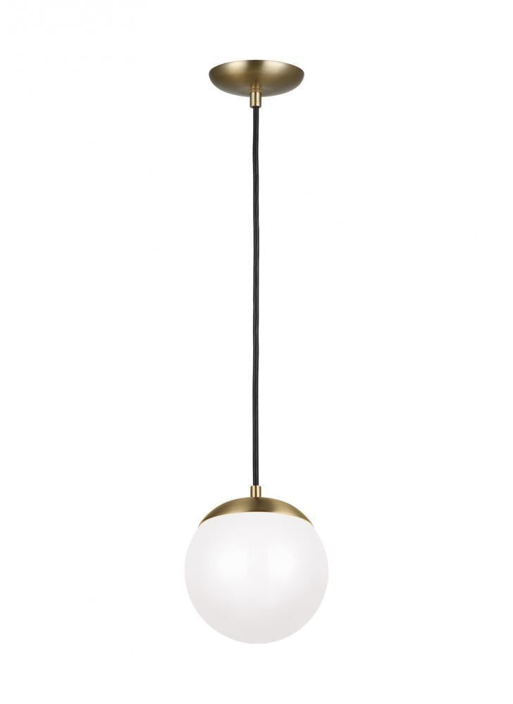 Visual Comfort Studio Leo Small Globe LED Pendant Satin Brass