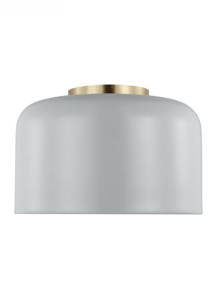 Visual Comfort Studio Malone Small LED Flush Mount Matte Grey