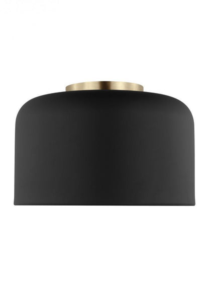 Malone Small Flush Mount - Midnight Black LED