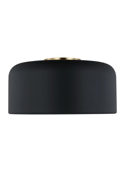 Malone Medium Flush Mount - Midnight Black LED
