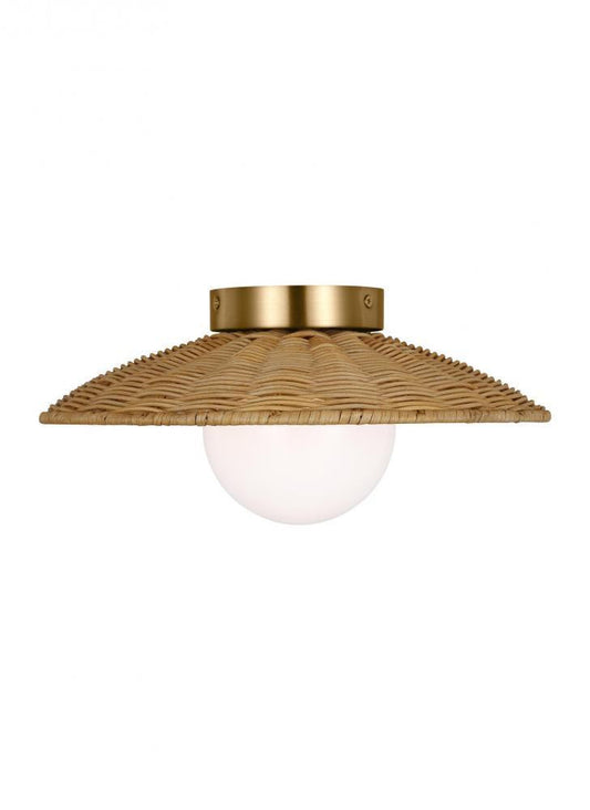 Visual Comfort Studio Mari Medium Flush Mount Burnished Brass