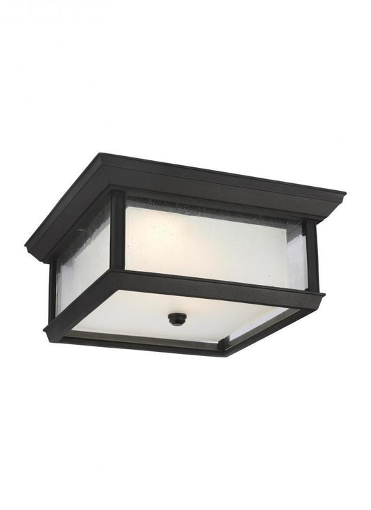 Visual Comfort Studio McHenry 2 Light LED Flush Mount Textured Black
