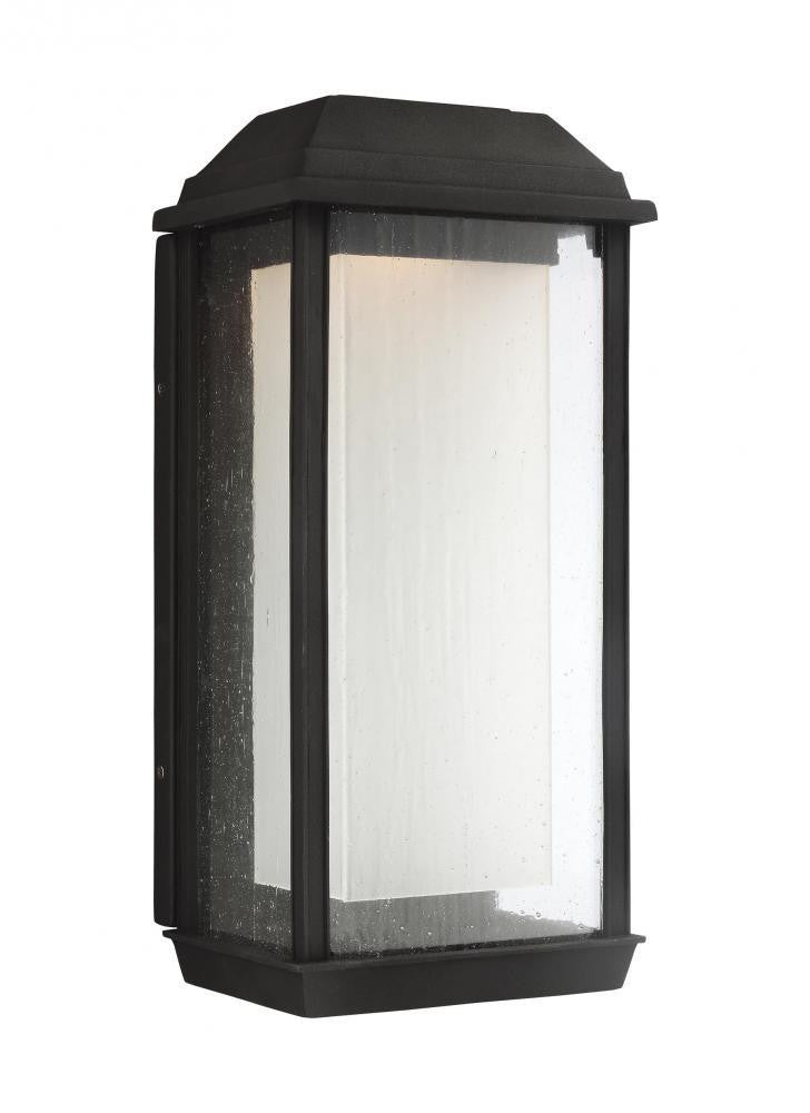 Visual Comfort Studio McHenry Large LED Outdoor Wall Lantern Textured Black