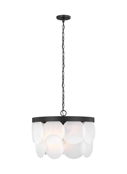Visual Comfort Studio Melita 6 Light LED Pendant Midnight Black