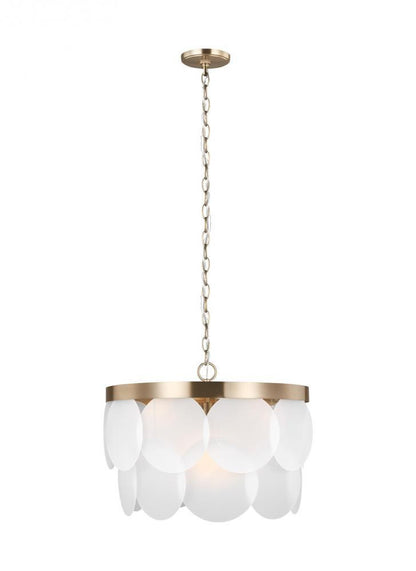 Visual Comfort Studio Melita 6 Light Pendant Satin Brass