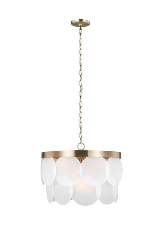Visual Comfort Studio Melita 6 Light Pendant Satin Brass