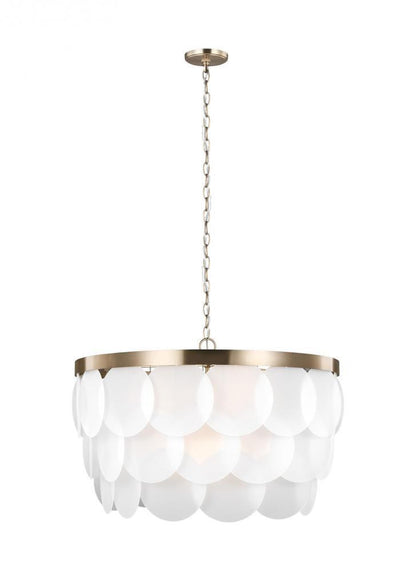 Visual Comfort Studio Mellita 8 Light LED Pendant Satin Brass
