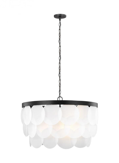 Visual Comfort Studio Mellita 8 Light Pendant Midnight Black