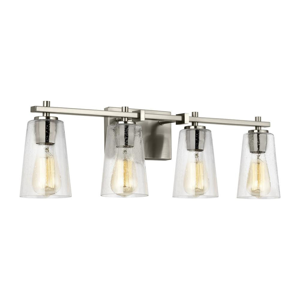 Visual Comfort Studio Mercer 4 Light Vanity Light Satin Nickel