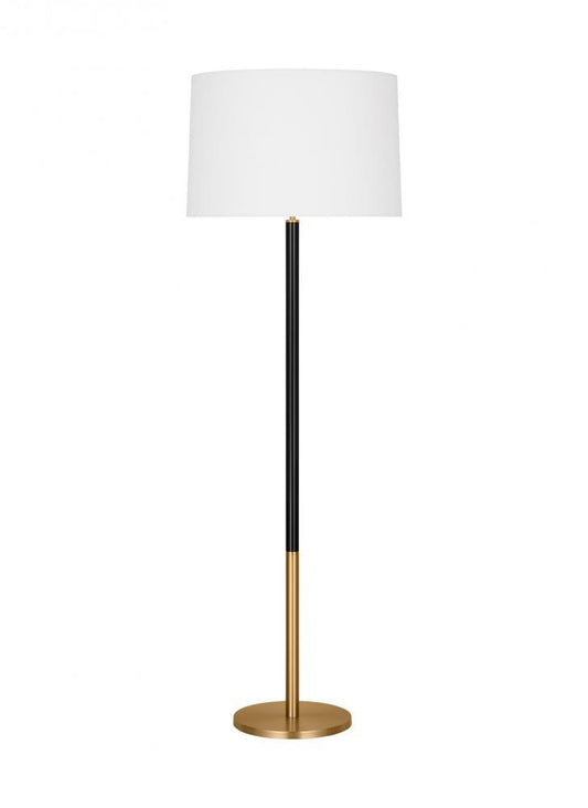Visual Comfort Studio Monroe Large LED Floor Lamp Burnished Brass