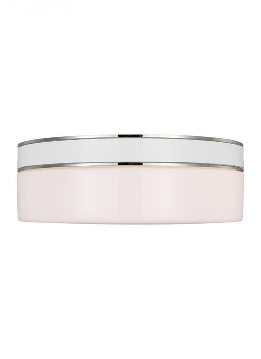 Visual Comfort Studio Monroe 2 Light Large Flush Mount Polished Nickel