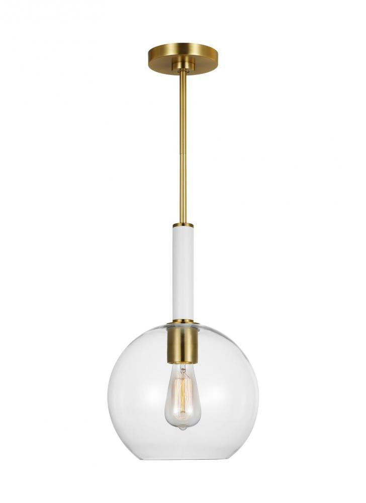 Visual Comfort Studio Monroe Round Pendant Burnished Brass
