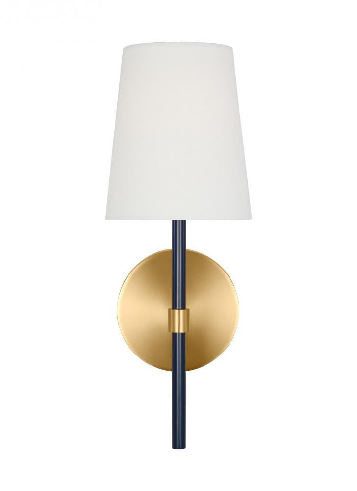 Visual Comfort Studio Monroe Small Single Wall Sconce Burnished Brass