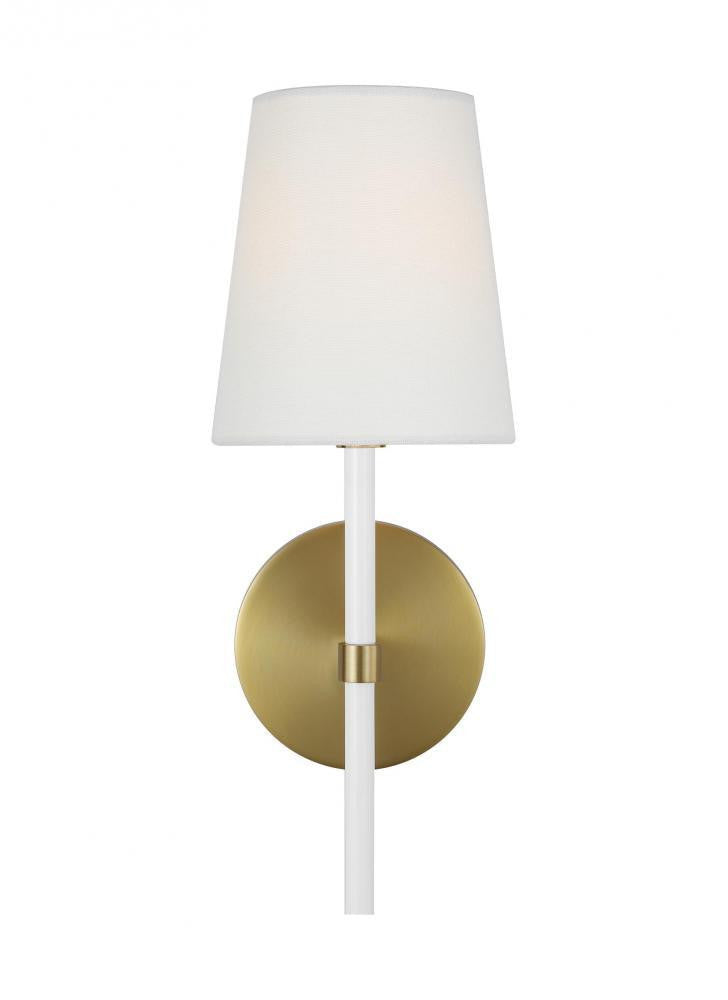 Visual Comfort Studio Monroe Small Single Wall Sconce Burnished Brass