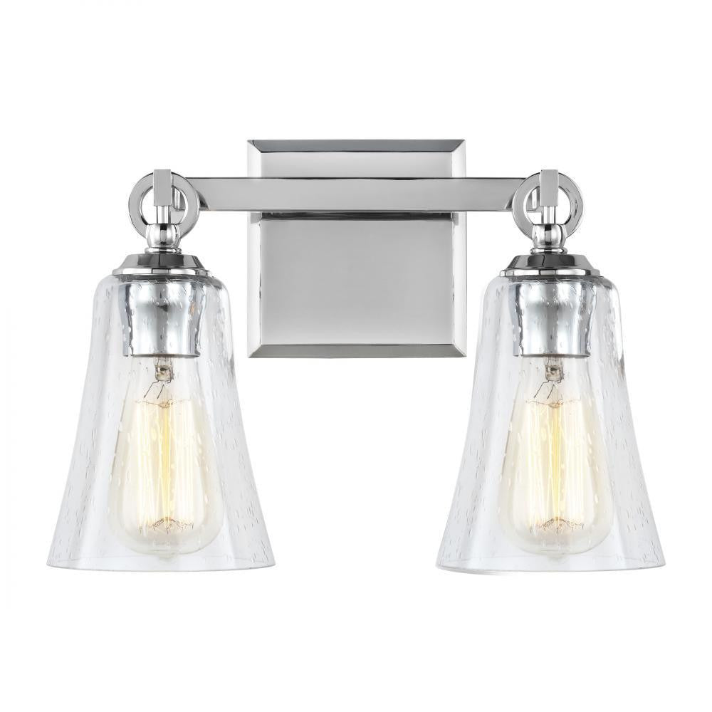 Visual Comfort Studio Monterro 2 Light Vanity Light Chrome