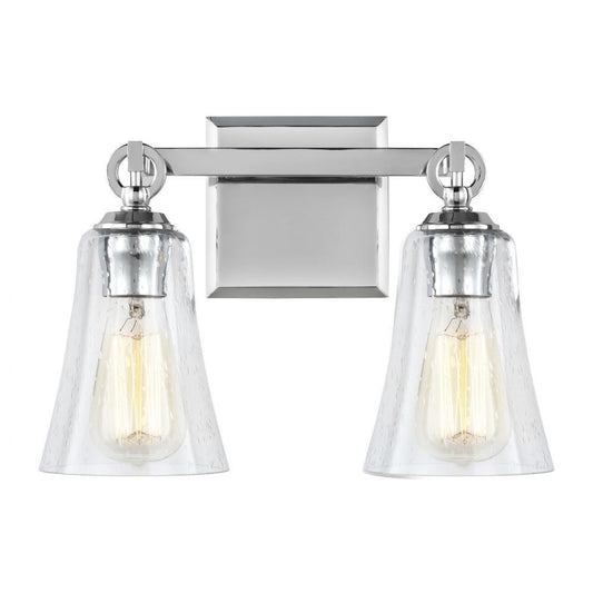 Visual Comfort Studio Monterro 2 Light Vanity Light Chrome