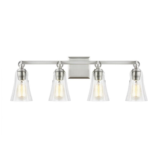 Visual Comfort Studio Monterro 4 Light Vanity Light Satin Nickel