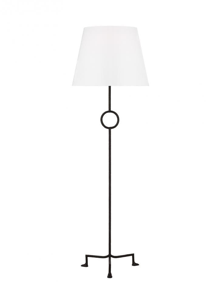Visual Comfort Studio Montour Large LED Floor Lamp Aged Iron