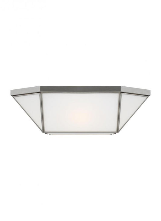 Visual Comfort Studio Morrison 4 Light Flush Mount Brushed Nickel