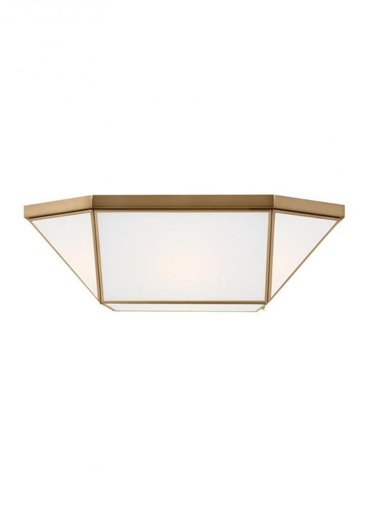 Visual Comfort Studio Morrison 4 Light Flush Mount Satin Brass