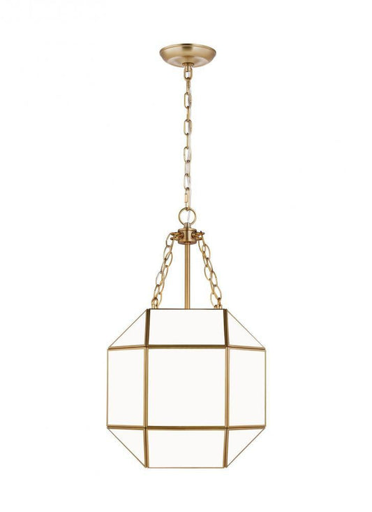 Visual Comfort Studio Morrison Small 3 Light Lantern Satin Brass