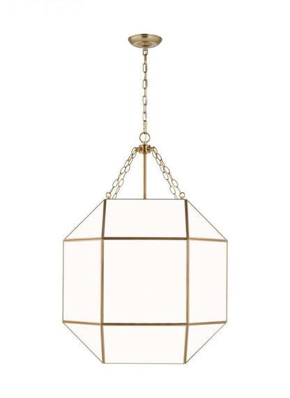 Visual Comfort Studio Morrison Large 4 Light Lantern Satin Brass