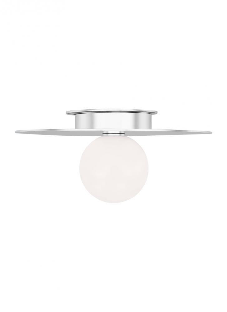 Visual Comfort Studio Nodes Medium Flush Mount Polished Nickel
