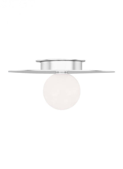 Visual Comfort Studio Nodes Medium Flush Mount Polished Nickel