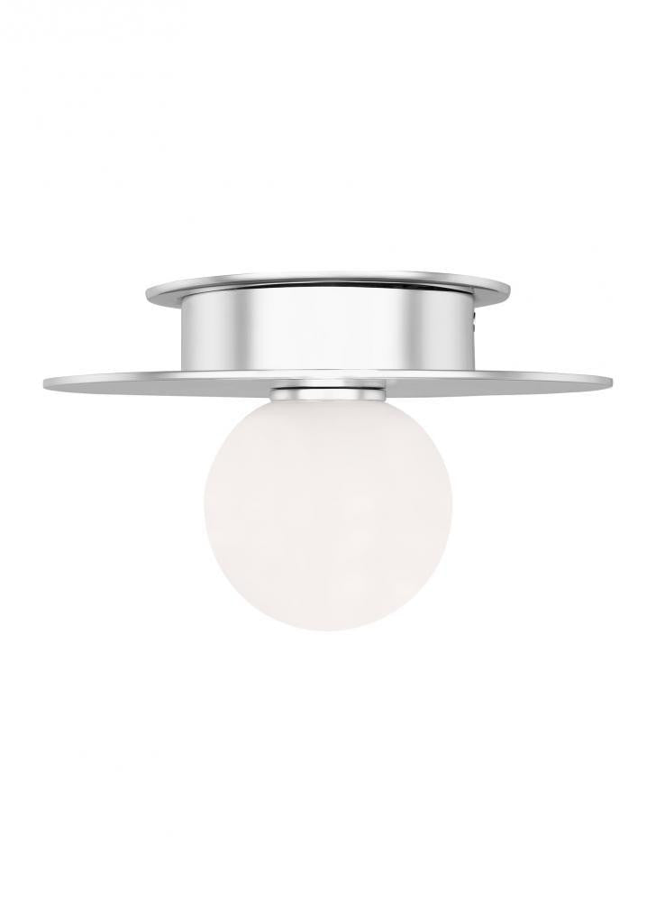 Visual Comfort Studio Nodes Small Flush Mount Polished Nickel