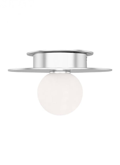 Visual Comfort Studio Nodes Small Flush Mount Polished Nickel