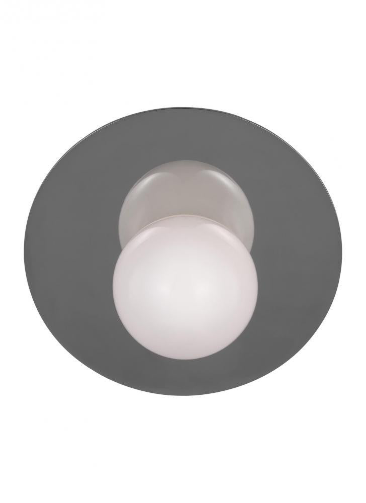 Visual Comfort Studio Nodes Large Angled Wall Sconce Polished Nickel