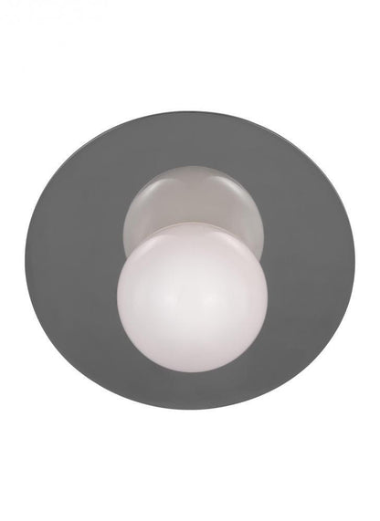 Visual Comfort Studio Nodes Large Angled Wall Sconce Polished Nickel