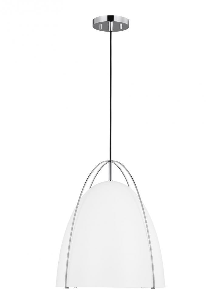 Visual Comfort Studio Norman Large LED Pendant Chrome