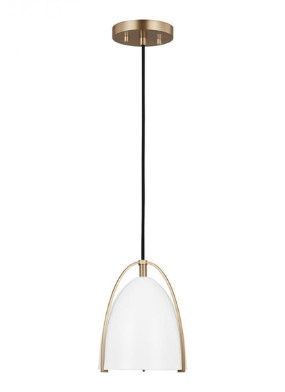 Visual Comfort Studio Norman Mini LED Pendant Satin Brass