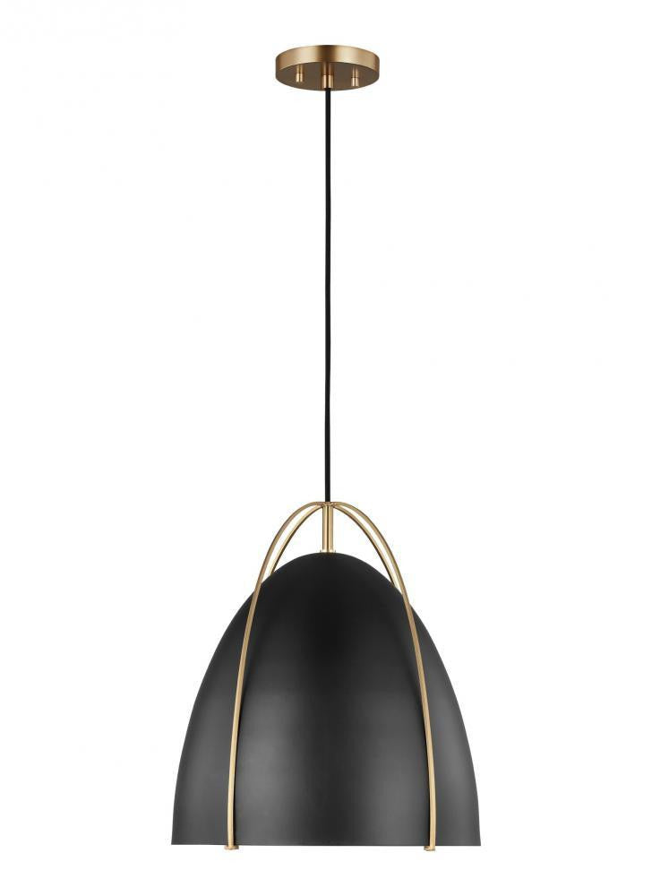 Visual Comfort Studio Norman LED Pendant Satin Brass