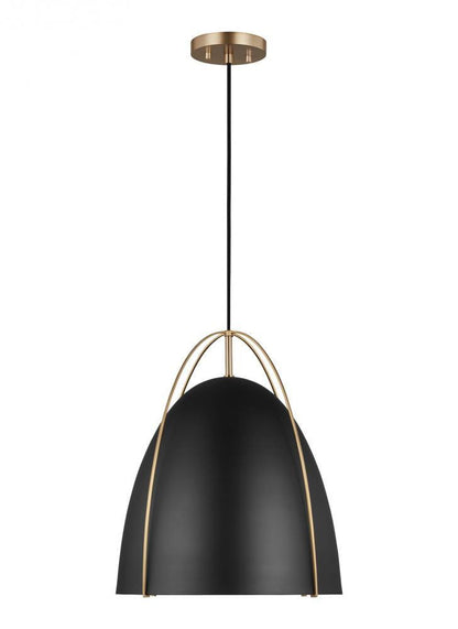 Visual Comfort Studio Norman Large LED Pendant Satin Brass