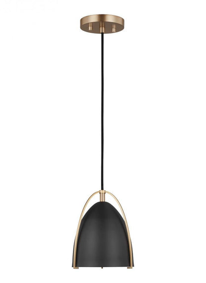 Visual Comfort Studio Norman Mini LED Pendant Satin Brass