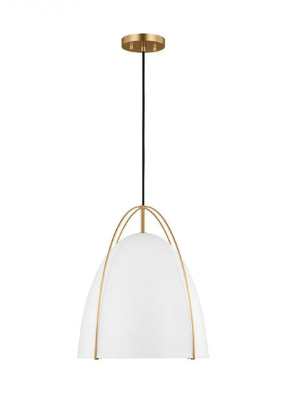 Visual Comfort Studio Norman Large Pendant Satin Brass