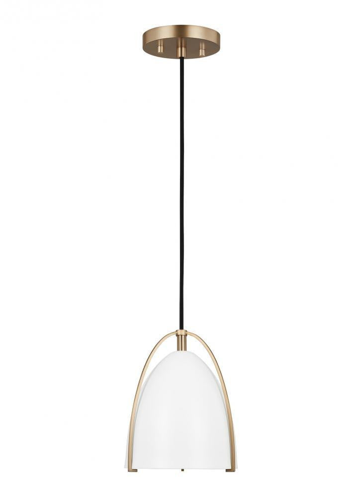 Visual Comfort Studio Norman Mini Pendant Satin Brass