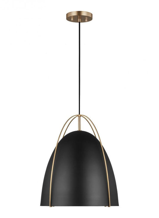 Visual Comfort Studio Norman Large Pendant Satin Brass