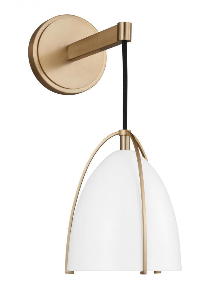 Visual Comfort Studio Norman LED Bath Wall Sconce Satin Brass