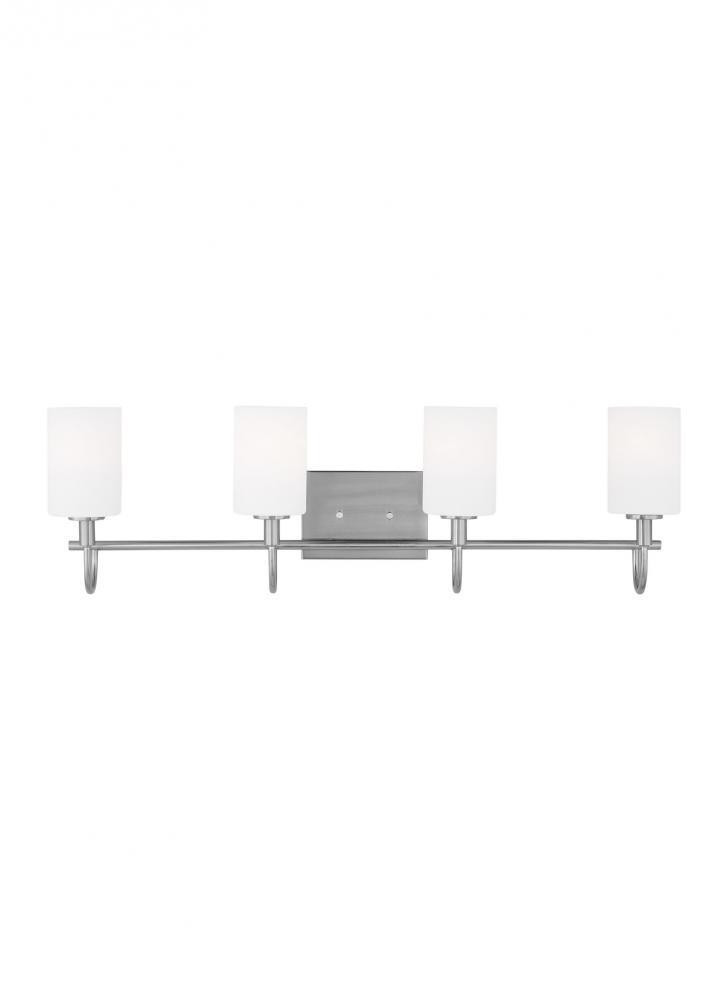 Visual Comfort Studio Oak Moore 4 Light LED Bath Wall Sconce