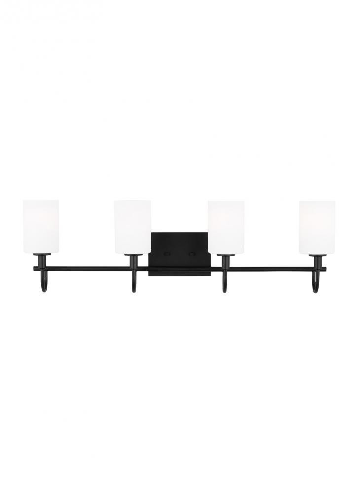 Visual Comfort Studio Oak Moore 4 Light LED Bath Wall Sconce