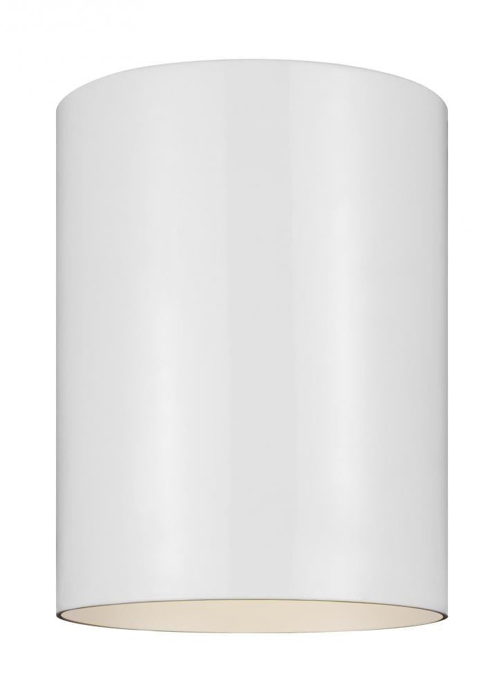 Visual Comfort Studio Outdoor Cylinders Outdoor Flush Mount White