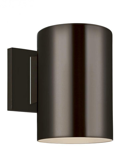 Visual Comfort Studio Outdoor Cylinders Small Outdoor LED Wall Lantern Bronze