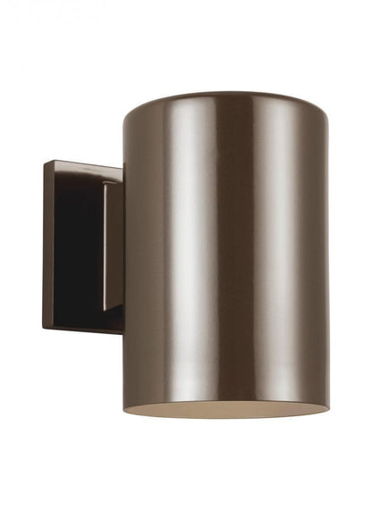Visual Comfort Studio Outdoor Cylinders Small Outdoor LED Wall Lantern Bronze